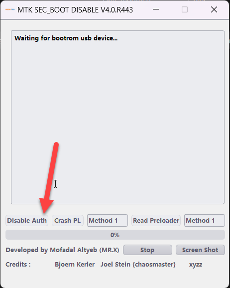 MTK SEC_BOOT Disable