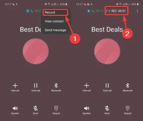 Samsung call recorder