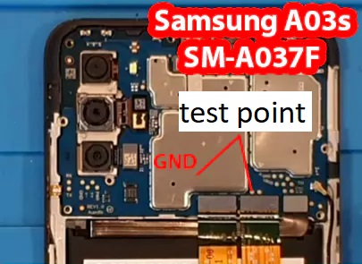 Samsung A03s-A037 test point