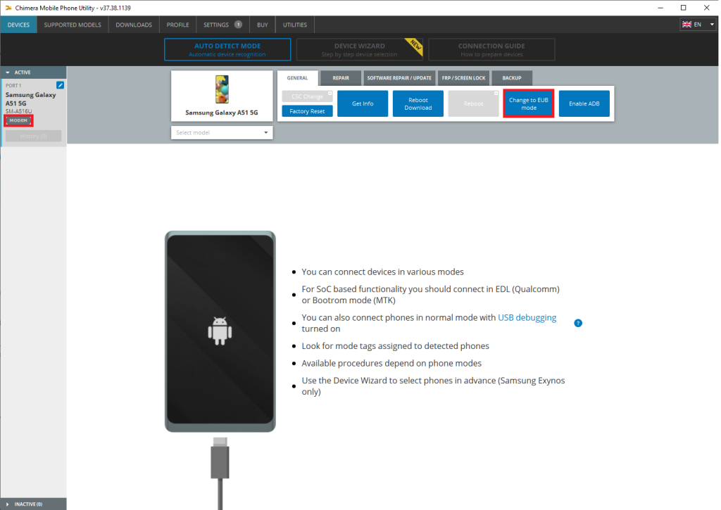 SM-M336BU U6 Repair-Dead-Boot With EUB Port Chimera