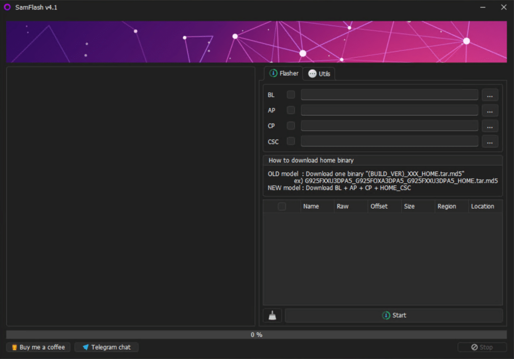 samflash tool