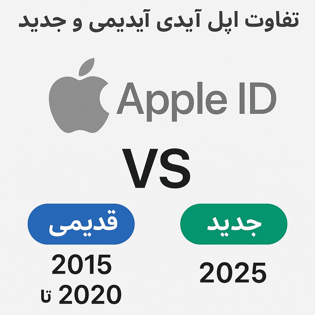 تفاوت اپل آیدی قدیمی و جدید