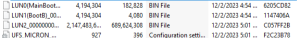 فایل دامپ A245F-U3 UFS-DUMP